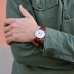 Универсальный коричневый кожаный ремешок для часов HOOF (конструкция NATO)