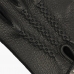 Черные перчатки из оленьей кожи без подкладки АКЦЕНТ