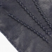 Темно-синие перчатки ручной работы из овчины с подкладкой АКЦЕНТ