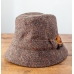 Коричневая твидовая шляпа рыбака HANNA HATS