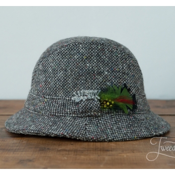 Серая твидовая деревенская шляпа HANNA HATS