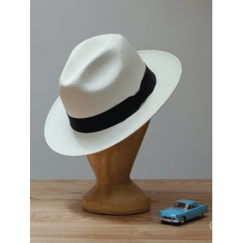 Белая соломенная шляпа Федора с длинными полями K.Dorfzaun