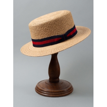 Соломенная шляпа Канотье бежевого цвета K.Dorfzaun