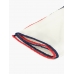 Белый шелковый платок PAOLO ALBIZZATI с красно-синим кантом