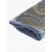 Голубой платок из тонкой шерсти PAOLO ALBIZZATI с рисунком пейсли 