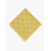 Желтый шелковый платок PAOLO ALBIZZATI с мелким геометрическим рисунком
