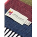 Шерстяной шарф многоцветный  #1936 JOHN HANLY в широкую полоску