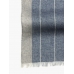 Двусторонний шерстяной шарф PAOLO ALBIZZATI голубой и серый в тонкую полоску