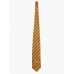 Оливково-жёлтый галстук из шёлка DOLCEPUNTA в коричневую косую полоску
