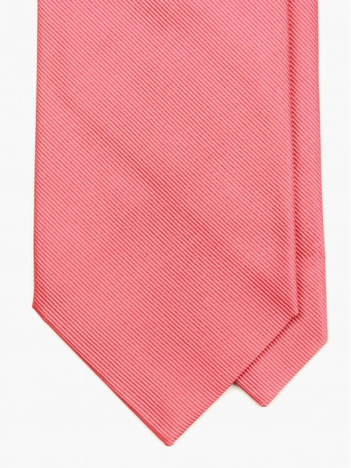 Розовато-лиловый галстук из шёлка DOLCEPUNTA в мелкую косую полоску