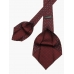 Бордовый шелковый галстук с узором фуляр FOUR-IN-HAND