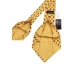 Жёлтый шелковый галстук FOUR-IN-HAND с рисунком фуляр