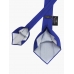Синий галстук FOUR-IN-HAND из шелка шантунг
