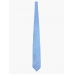 Голубой галстук из шёлка GaGà в матовый горошек