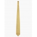 Золотисто-жёлтый галстук из шёлка GaGà в косую белую полоску