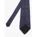 Дымчато-голубой шёлковый галстук MANOLO BORROMEO с рисунком пейсли