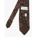 Травяной шёлковый галстук ALEXANDER NEEL с бордово-коричневым рисунком пейсли