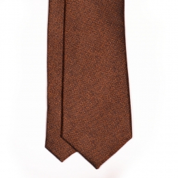 Коричневый шёлковый галстук MICHELSONS