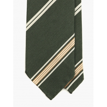 Зеленый галстук-могадор PAOLO ALBIZZATI в стиле милитари