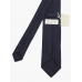 Однотонный жаккардовый галстук PAOLO ALBIZZATI темно-синего цвета 