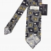 Шелковый галстук с крупным винтажным рисунком в стиле 40-50-х STEFANO CAU