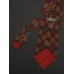 Сливовый шёлковый галстук VALENTINO с двуцветными овалами