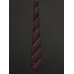 Чёрный шёлковый галстук VALENTINO в косую полоску из горошин