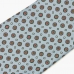 Голубой шёлковый галстук с мелким цветочным узором VARSUTIE