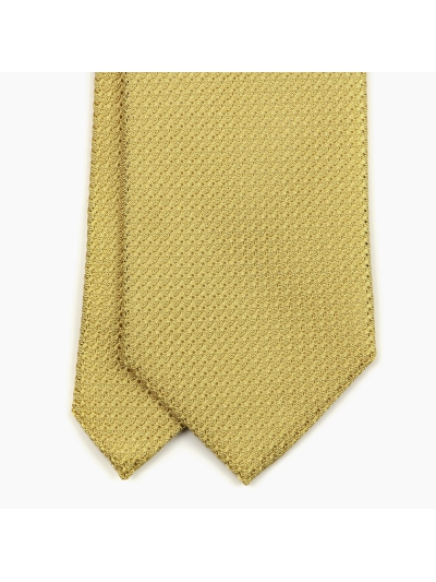 Жёлтый галстук из шёлка-гренадина VARSUTIE