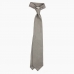 Серо-бежевый галстук из шёлка-гренадина VARSUTIE
