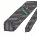 Серый галстук в полоску из шелка-гренадина и шерсти VARSUTIE