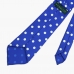 Синий шёлковый галстук в горошек VARSUTIE