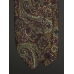 Бордовый шёлковый галстук CHRISTIAN DIOR с рисунком пейсли