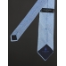 Комплект (галстук + нагрудный платок) LANVIN голубой в мелкий бело-голубой листочек