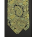 Оливковый шёлковый галстук CHRISTIAN DIOR с рисунком пейсли