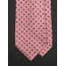 Розовый шёлковый галстук VALENTINO с синими бабочками