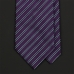 Cиреневый галстук в тонкую полоску FUENTECAPALA из шелка и хлопка