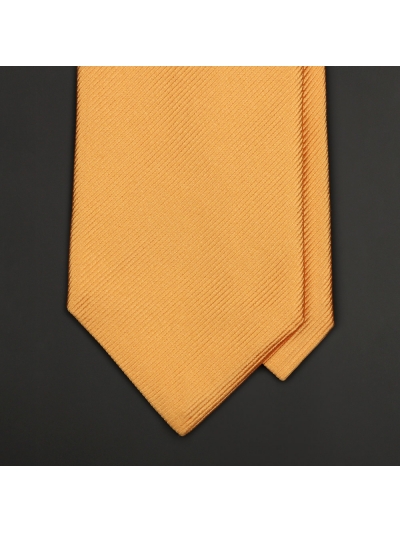 Янтарно-желтый шелковый галстук ERMENEGILDO ZEGNA