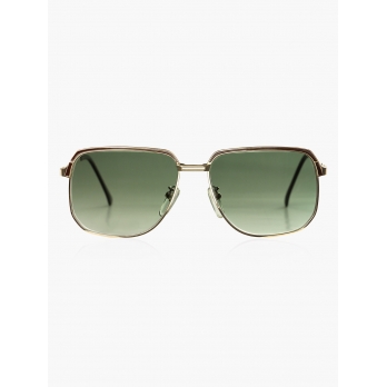 Винтажные солнцезащитные очки SJ 1025 с зелёными стёклами