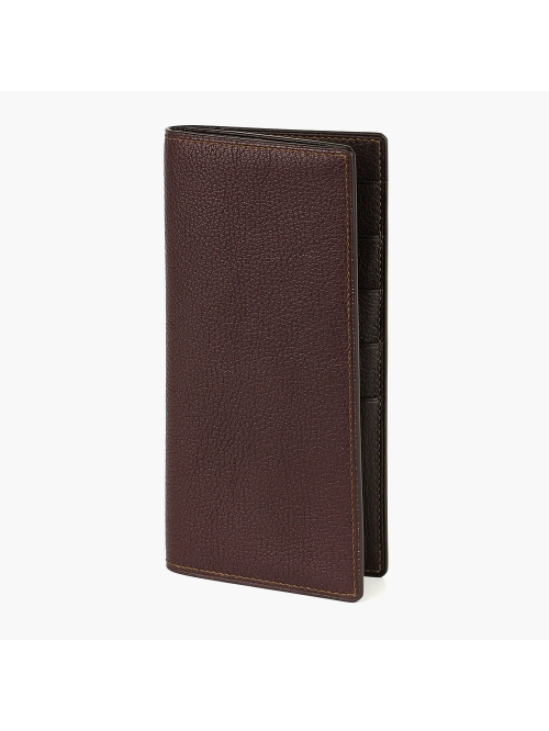 Бордовый вертикальный бумажник PJ LEATHER